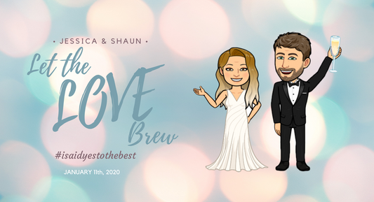 Spotlight Bitmoji Wedding Stubby Holder - min qty 75